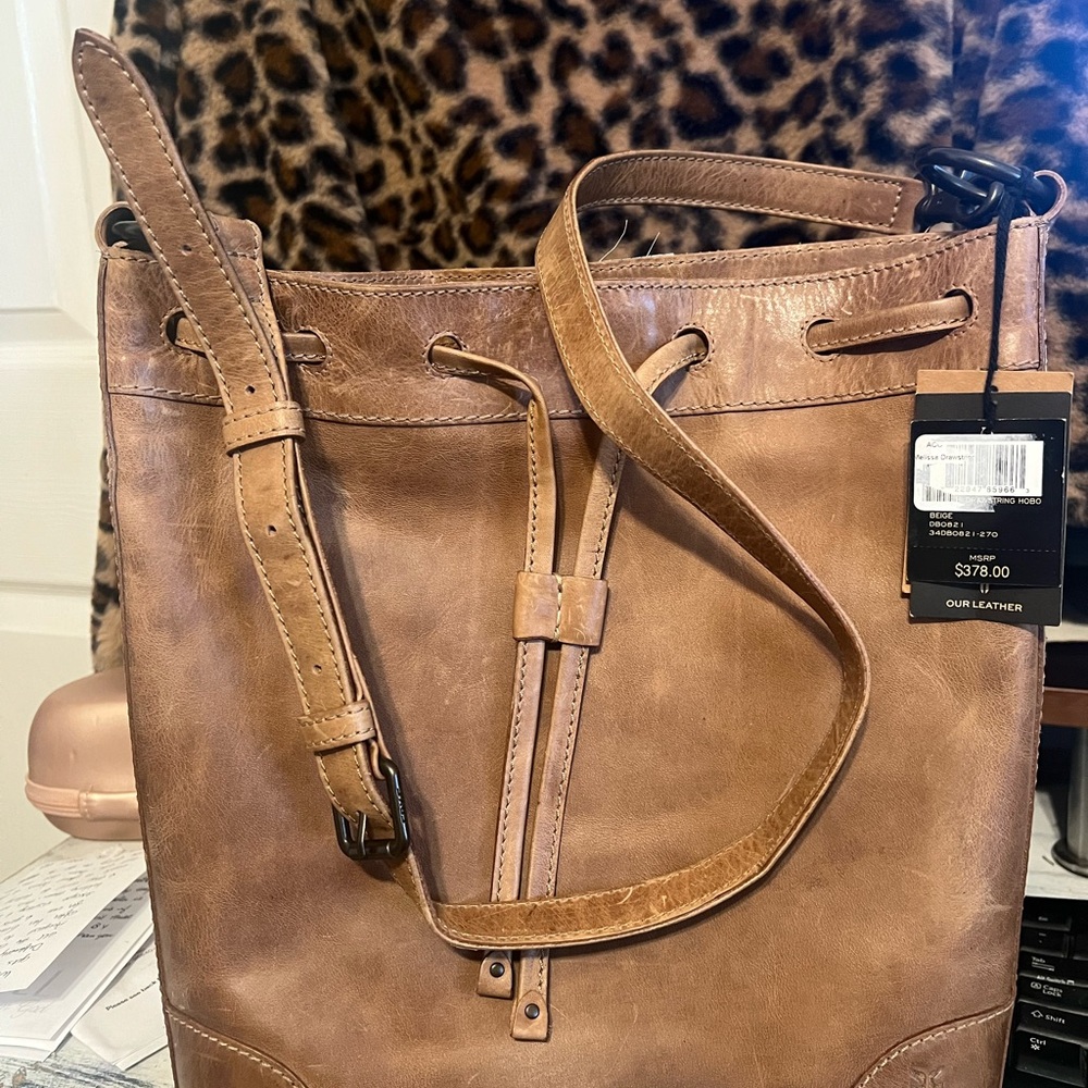 Frye Melissa Leather Hobo Bag -NEW with tags- authentic Frye leather bag